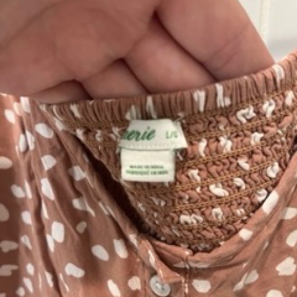 Aerie Summer Polka-Dot Button Dress - Picture 4 of 4